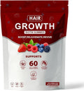 Hair Growth Vitamins Gummies for Black Women Hair Growth &amp Strength Promote Hair Strength &amp Growth with Biotin Collagen &amp Botanical Extracts Delicious Berry Flavor 60 Count
