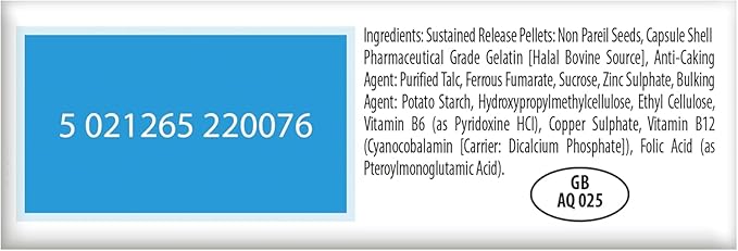 UK's Feroglobin Capsules | Gentle Iron - Reduce Tiredness &amp Fatigue (Pack of 2)