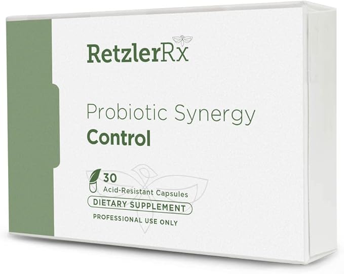 Probiotic Synergy Control by Dr. Retzler Rx™ - Probiotic Supplement to Support Gut Barrier Function - Bifidobacterium animalis subsp lactis B420 HOWARU® Gluten free Dairy free and Soy free
