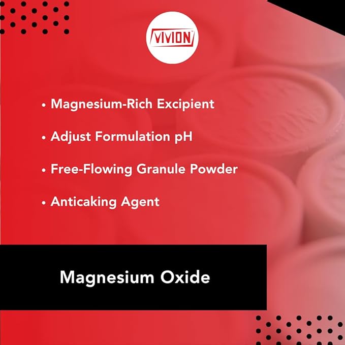 Magnesium Oxide USP Granular - 1 kg (2.2 lb) – Ingredient for Supplement and Personal Care Formulations