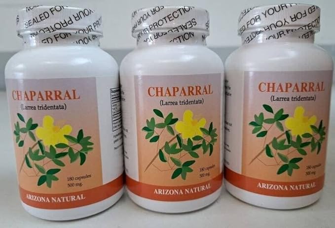 Arizona Natural Chaparral (Larrea tridentata) 500 mg 180 Capsules