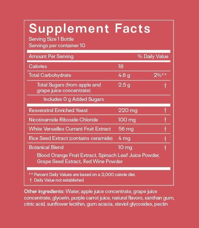 Happy Aging Vitality Trio – Longevity Shot + Calm Tonic + Relief Tonic | Energy Recovery &amp Immune Support | NAD+ + Magnesium + Quercetin | 3 Units
