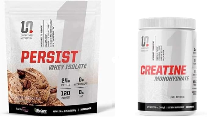 Undefined Nutrition Persist Coffee Ice Cream + Creatine Monohydrate by Brian Shaw