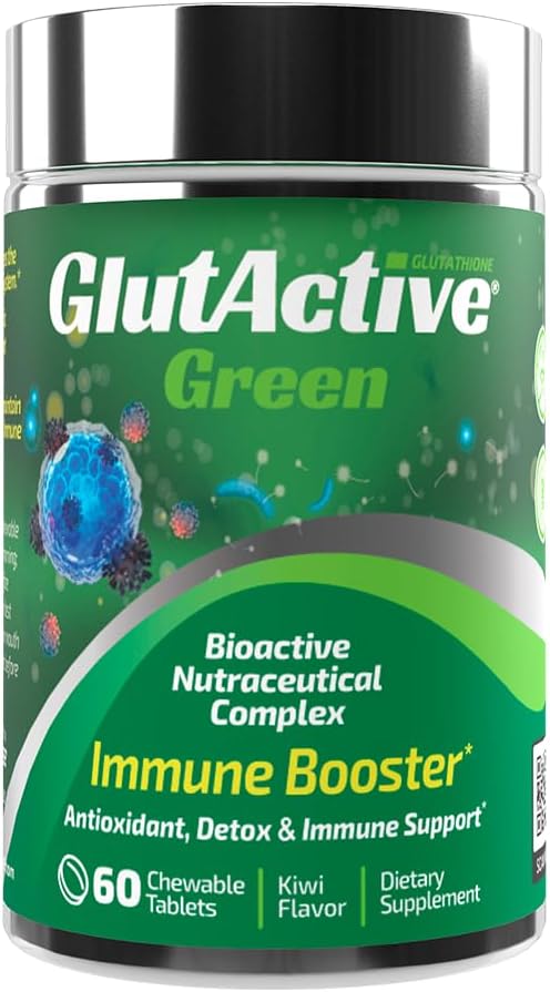 Green 950mg | Immune Support | Glutathione | Antioxidant Detox Increase Immunity Energy Strengthen &amp Cellular Protect | 60 Chewable Tablets (60ct)