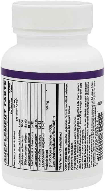 BariatricPal Prebiotic &amp Probiotic 35 Billion CFU Gastrointestinal &amp Immune Health Capsules (30 Count)