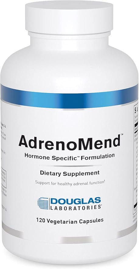 Douglas Laboratories AdrenoMend - Rhodiola Herbal Supplement - Adrenal Support - With Ashwagandha Bacopa Monnieri &amp Other Adaptogens - Non-GMO - 120 Vegetarian Capsules