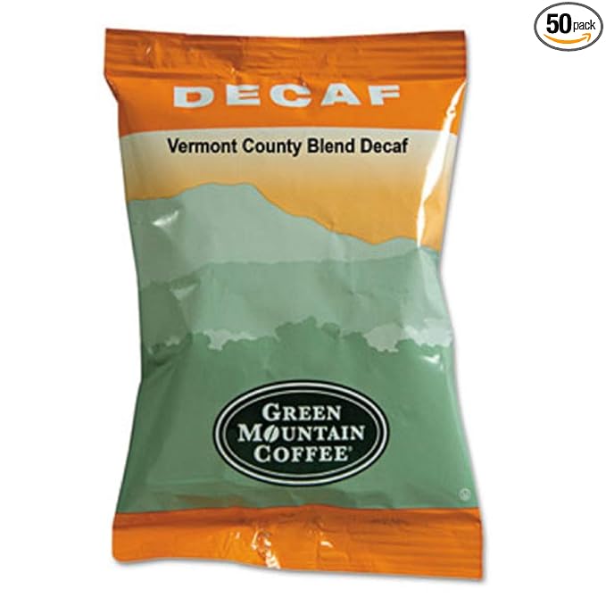 Green Mountain Coffee Roasters Vermont Country Blend Decaf Fraction Packs 50 Count