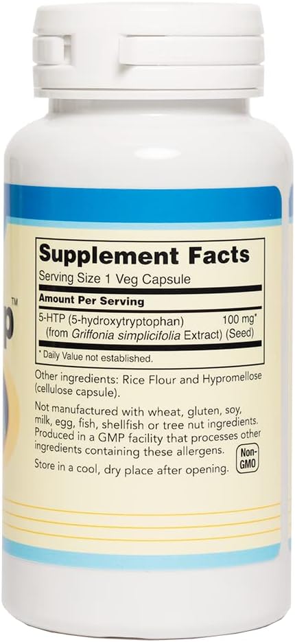 BrightUp™-5 HTP - Healthy Mood Support Supplement with Griffonia simplicifolia Extract The Intermediate Metabolite Between The Amino Acid L-tryptophan and Serotonin.