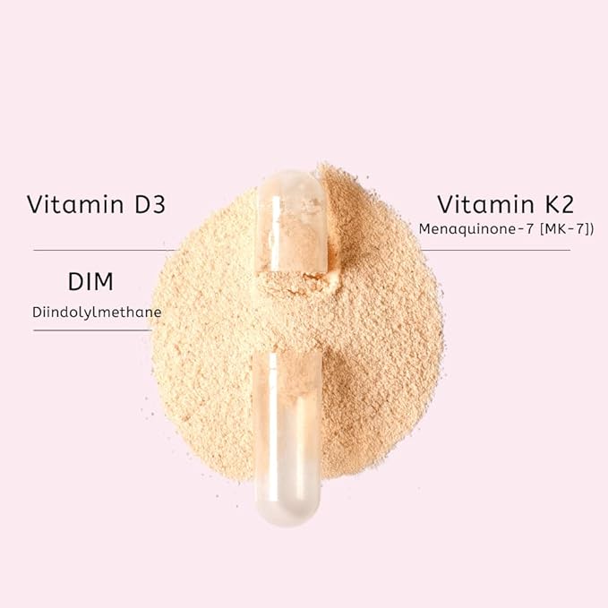 Dr. Colbert MD Hormone Zone | by Divine Health | 150mg of DIM | 100mcg of Vitamin K2 | 1000IU of Vitamin D3 | 60 Day Supply | 60 Capsules