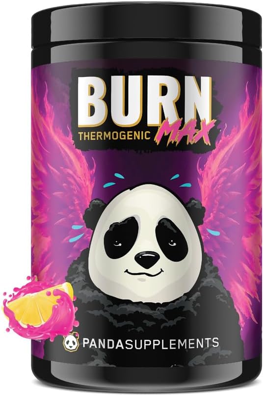 Underground Bio Labs: Panda Burn MAX Enhance Your Strength Energy Focus with Dual Source Caffiene (350mg) Alpha GPC and MitoBurn® (Pink Lemonade)(25 Servings)