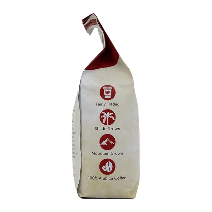 5 Star Restaurant Blend Whole Bean Coffee 5lb. - Fairly Traded Naturally Shade Grown (Whole Bean)