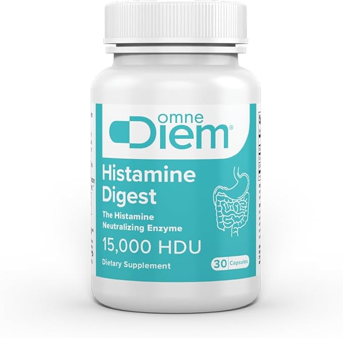 Omne Diem Histamine Digest 15000 HDU DAO Enzyme Supplement (Diamine Oxidase) 30 Caps – Histamine Digestive Support for Histamine-Rich Foods – DAO Enzymes for Gut Health &amp Histamine Metabolism