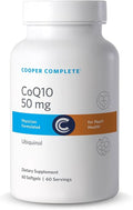 Cooper Complete CoQ10 50 mg Ubiquinol Cellular Energy &amp Antioxidant Support† 60 Softgels