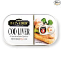 Belveder Wild Cod Liver 120g Can From Iceland (4.23 Ounce (Pack of 24))