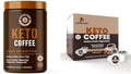 Rapid Fire Ketogenic Caramel Macchiato Keto Coffee Mix &amp Pods Supports Energy &amp Metabolism Weight Loss Diet 15 Servings 7.93oz &amp 16 Count K Cups