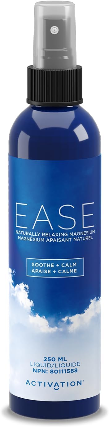 Activation Ease Magnesium Spray | 250 ml | Dead Sea Magnesium Chloride | Fast-Absorbing Topical Spray for Natural Balance and Relaxation