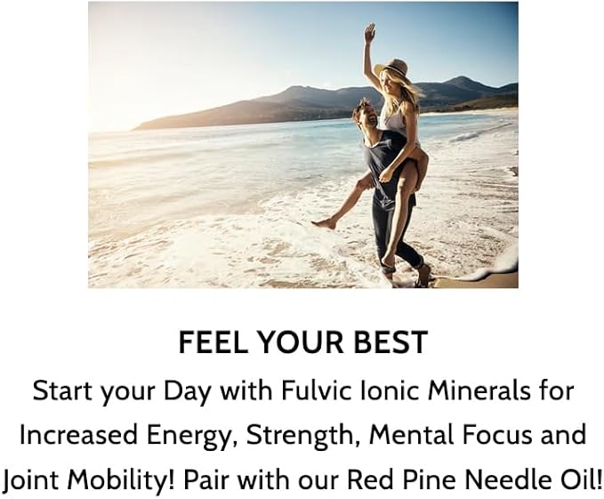 Optimally Organic Water Extracted Fulvic Ionic Minerals X200 - Patented BioActive Fulvic Acid Humic Acid Trace Minerals Electrolytes &amp Essential Amino Acids - 5+ Month Supply