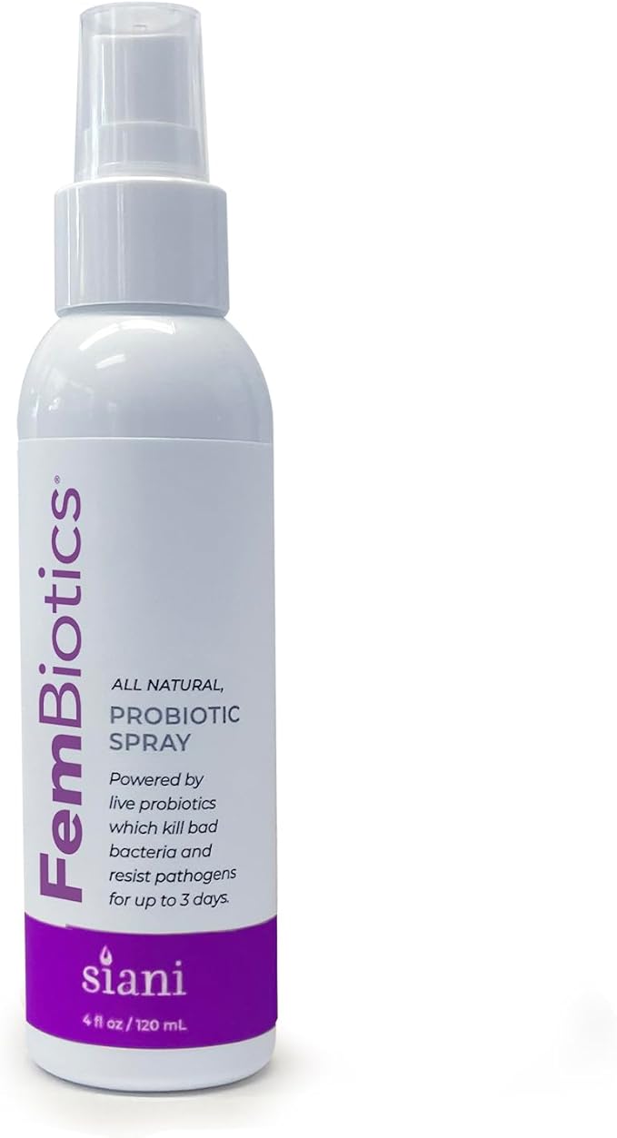 SIANI FemBiotics -Topical Probiotic Body Care for Women 4oz - Hypoallergenic Vegan Non GMO GF 100% Natural Live Probiotic External + Internal Use Totally Safe No Refrigeration Required