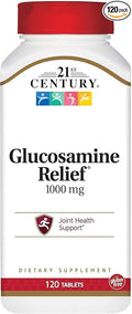 21st Century Glucosamine Relief 1000 mg - 120 Coated Tablets Pack of 2