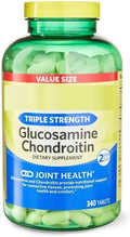 SEDLAV Triple Strength Glucosamine Chondroitin Tablets – Joint Support Supplement with MSM &amp Turmeric 340 Count Value Size