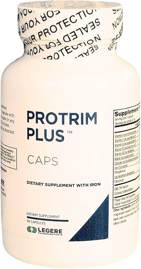 Legere Pharmaceuticals ProTrima Plus – Advanced Fiber and Nutrient Support Formula with Vitamins and Trace Minerals – Digestive Wellness and Daily Energy Balance – 90 Capsules
