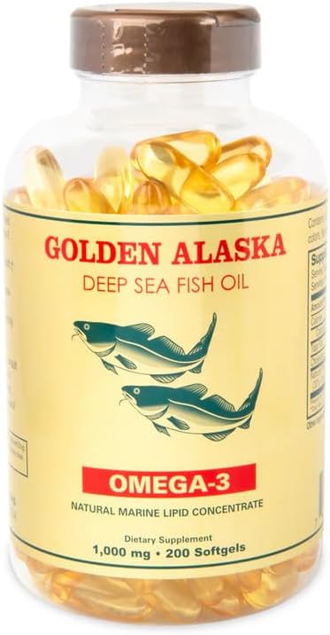 Nu Health Alaska Deep Sea Omega-3 Fish Oil 1000 Mg EPA &amp DHA (200 Softgels) - 4 Bottles