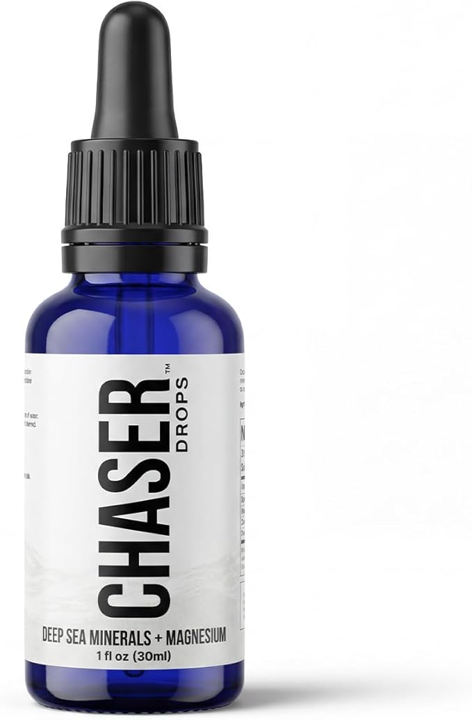 Chaser Water Hydration Drops with Deep Sea Minerals Sugar-Free Electrolyte Concentrate Liquid Mineral Drops for Daily Hydration 180 Day Supply 6 x 1 oz Bottles (6)