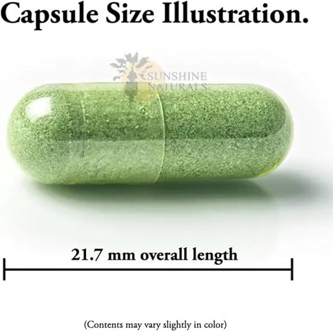 Sunshine Naturals Moringa Dietary Supplement. Immune System Aid Energy Booster Antioxidant Support and Nutrient-Rich Superfood. Promotes Digestion and Heart Health. 120 Capsules.
