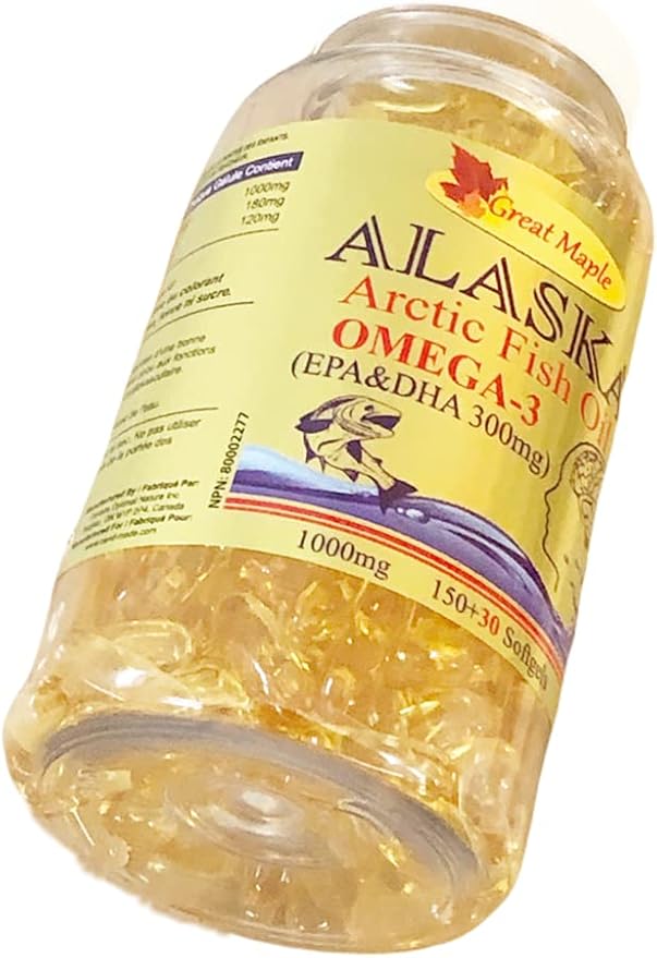 Alasika Deep Sea Fish Oil 1000mg Omega-3 180 Softgels