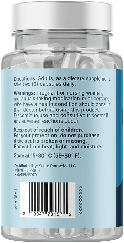 Santo Remedio Thyroid Plus by Dr. Juan Rivera Thyroid Health Support Supplement with Vitamin B12 Iodine Selenium Zinc Copper &amp L-Tyrosine 60 Capsules 30 Servings