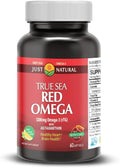 NANOWELL Red Omega-3 Fish Oil 1714mg Omega 3 Supplement with Astaxanthin Vitamin E EPA &amp DHA - 60 Softgels
