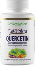 Paradise Herbs Earth's Blend Quercetin for Immunity Antioxidant Activity Probiotics Adaptogens Vegan Non GMO Gluten Free 90 Vegetarian Capsules