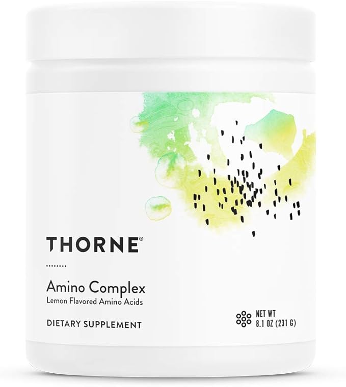 THORNE - Amino Complex Bundle - Promotes Lean Muscle Mass and Energy Production - Lemon &amp Berry Flavors