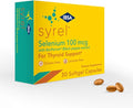 Syrel - Thyroid Support Supplement – 100mcg Selenium and 5mg BioPerine - 30 Soft- Gel Caps for Increased Bioavailability and Absorption - Gluten-Free Lactose-Free Sugar-Free Non-GMO
