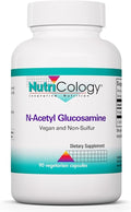 Nutricology Group N-Acetyl D-Glucosamine 500mg - NAG Supplement Joint Support Glucosamine Sulfate Joint Health Formula Motility Activator Vegan Non-Sulfur Vegetarian Capsules - 90 Count