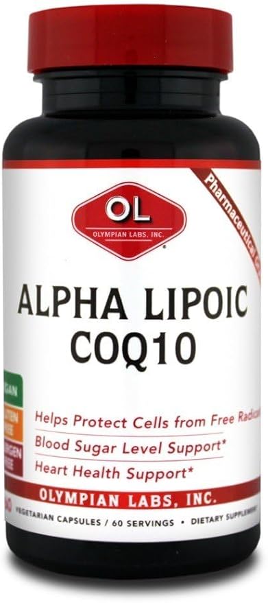 Olympian Labs Alpha Lipoic Coenyme Q 10 200 mg Caps 60 Count