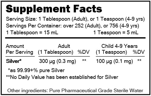 MediSILVER Black Immunity Booster Diatomic True Colloidal Silver AgNP Nutrient - 1 Gallon in Opaque Plastic Jug