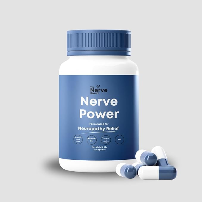 Nerve Power Nerve Supplement R Alpha Lipoic Acid 600mg - Neuropathy Relief for Discomfort for Sciatic Feet Hand