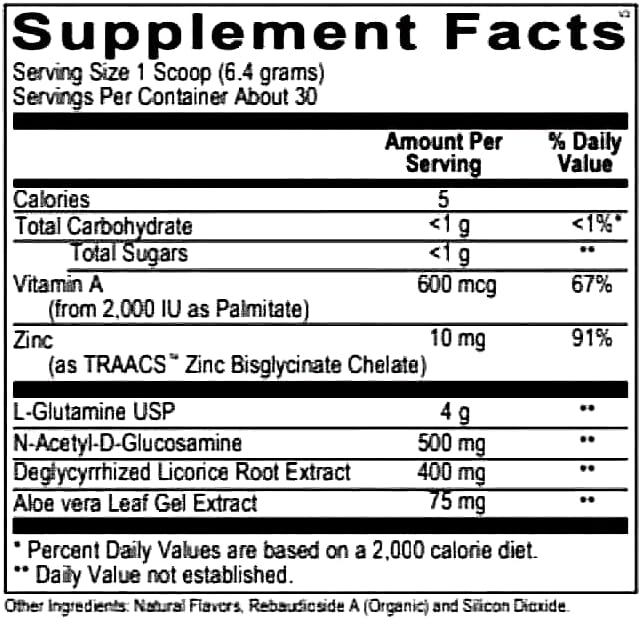 Rooted L-Glutamine Powder for Digestive Health - Leaky Gut Repair Support Digestive Wellness Formula -Stomach &amp Intestinal Balance Amino Acid Supplement for Stomach Comfort Vanilla Gut Guard 6.