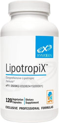 XYMOGEN LipotropiX - Choline Taurine &amp Methionine Formula - Liver &amp Lipid Metabolism Support - Vegan Gluten-Free &amp Non-GMO - 120 Capsules
