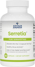 Arthur Andrew Medical Serretia Serrapeptase Formula for Muscle and Sinus Support 180 Capsules