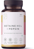 Palak Notes: Betaine HCL + Pepsin Digestive enzymes for a Healthier Gut Digestion Acidity Problems: 60 Capsules
