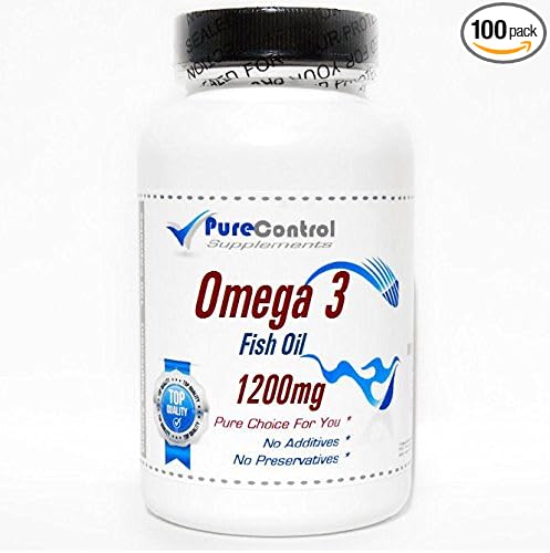 Omega 3 Fish Oil 1200mg (Emulsified Dry) // 100 Capsules // Pure // by PureControl Supplements