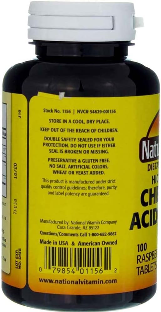 Nature's Blend Acidophilus Chewable Raspberry Flavor - 100 Tablets Pack of 3