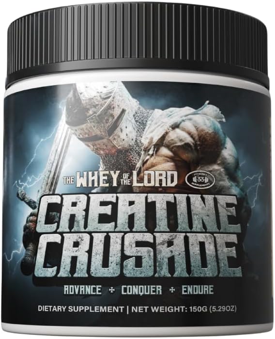 Creatine Crusade Powder Strength Power Endurance Muscle Growth (Flavorless)