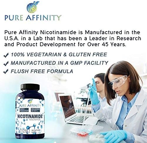 200 Count! B3 Nicotinamide 500 mg Effective Flush-Free Niacin. Energy Booster Cell Regenerator Supports Cognitive Decline Anti-Aging and Helps Breaks Down Carbs &amp Fats (200 Ct)