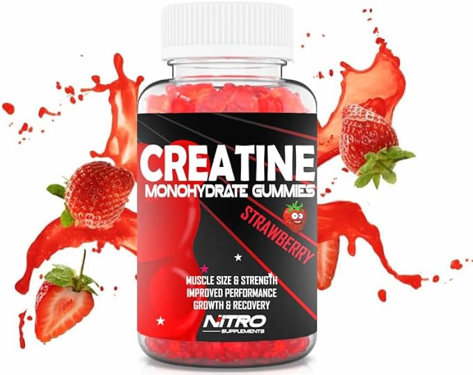 Nitro Supplements - Creatine Monohydrate Gummies (60ct) 30 Servings