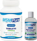 KALA HEALTH MSMPure MSM Tablets 120 Count and MSM Gel with Organic Aloe 8oz Bundle