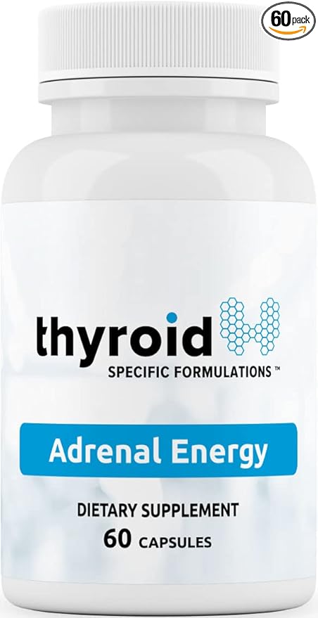 Adrenal Energy – Doctor-Formulated Adrenal Support for Energy &amp Stress Balance – Supports Healthy Adrenal Function &amp Sleep – With Rhodiola Ashwagandha Cordyceps B Vitamins &amp More – 60 C