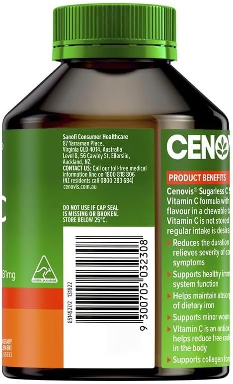 Cenovis Vitamin C 500mg Sugarless 300 Tablets